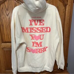Gracie Abrams Hoodie I Miss You I’m Sorry Apology Gift Eras Tour Womens Sz XL